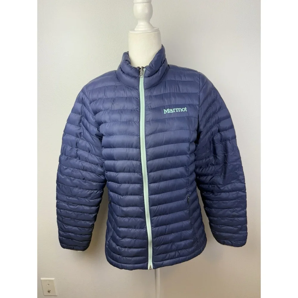 Marmot Solus Puffer Jacket Women's M Bluish Purple Coat‎ Featherless Thinsulate